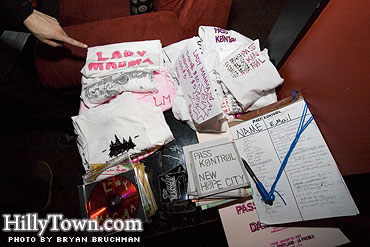Pass Kontrol and Lady Magma merch table - Photo by Bryan Bruchman