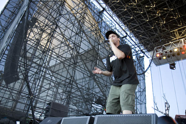 Rapper Slug (Sean Daley) of the Minneapolis-based hip-hop group Atmosphere perfroms at Kahbang Music Festival 2011.